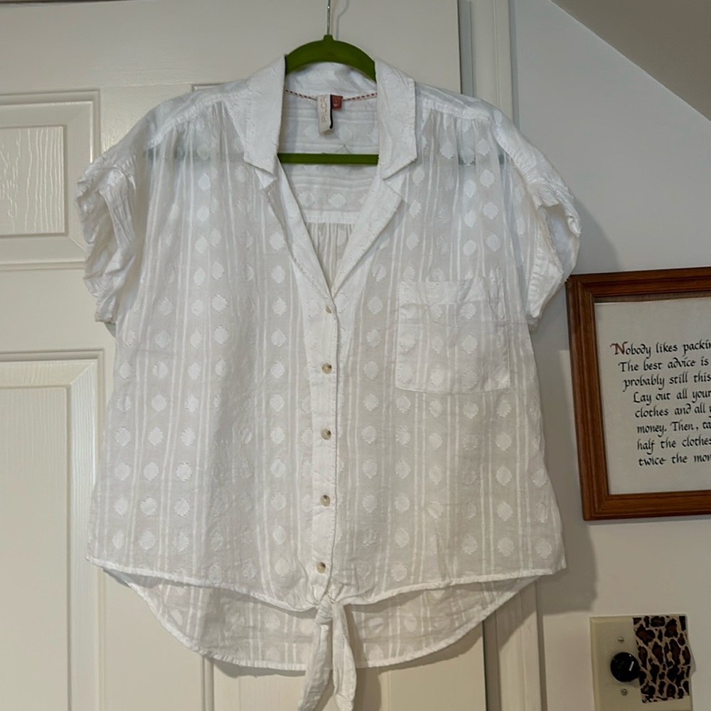 Anthropologie Pilcro White Top L